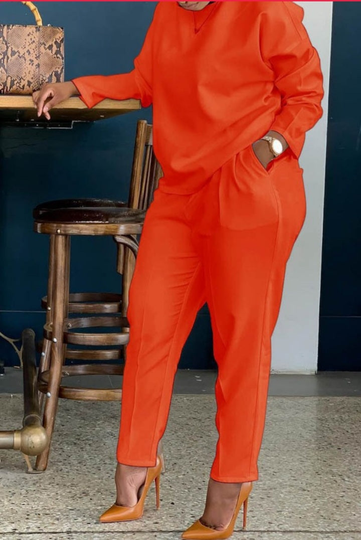 Orange two piece