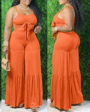 Load image into Gallery viewer, Plus Size wide leg pants set
